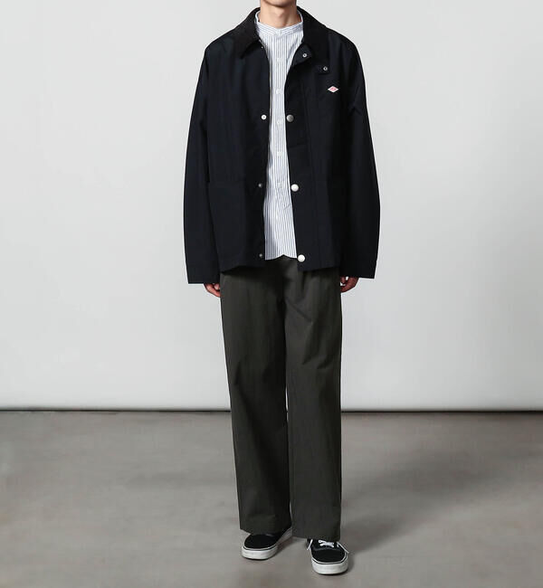 DANTON「DANTON | コットンナイロンツイル 2タックワイドイージーパンツ MEN」|チノ|