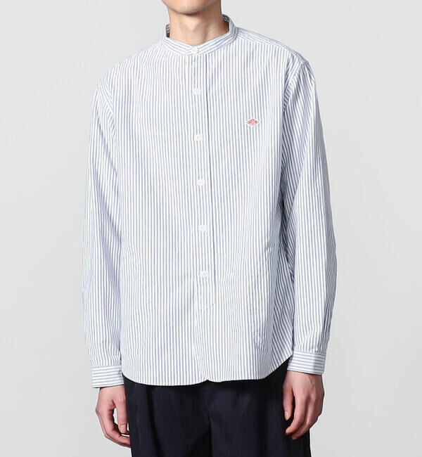 DANTON「DANTON | オックスフォード バンドカラーシャツ STRIPE MEN」|シャツ・ブラウス|