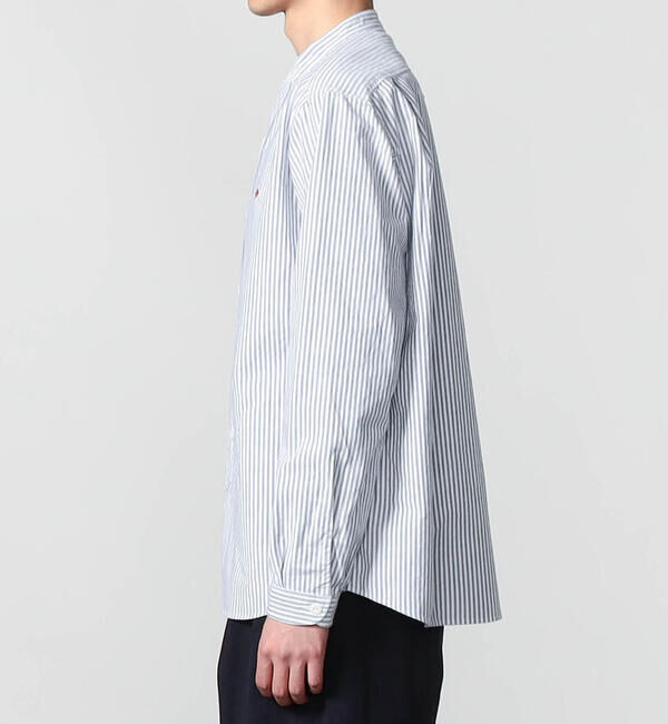 DANTON「DANTON | オックスフォード バンドカラーシャツ STRIPE MEN」|シャツ・ブラウス|