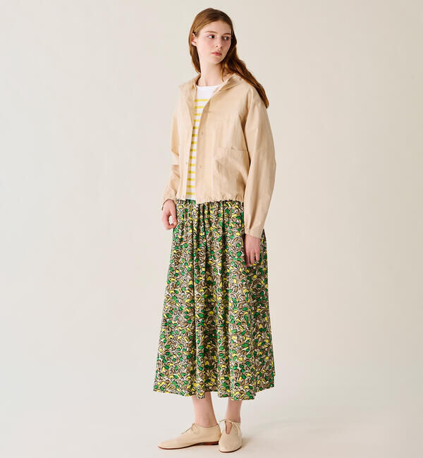 ORCIVAL「ORCIVAL | コットンポプリン プリントAラインスカート WOMEN」|スカート|