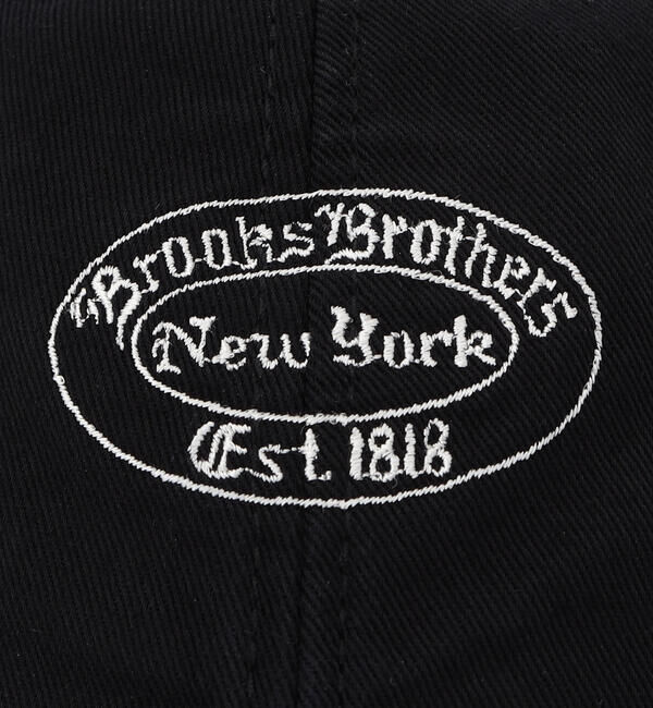  「Brooks Brothers |〈別注〉コットンツイル ベースボールキャップ BLACK UNISEX」|キャップ・キャスケット|