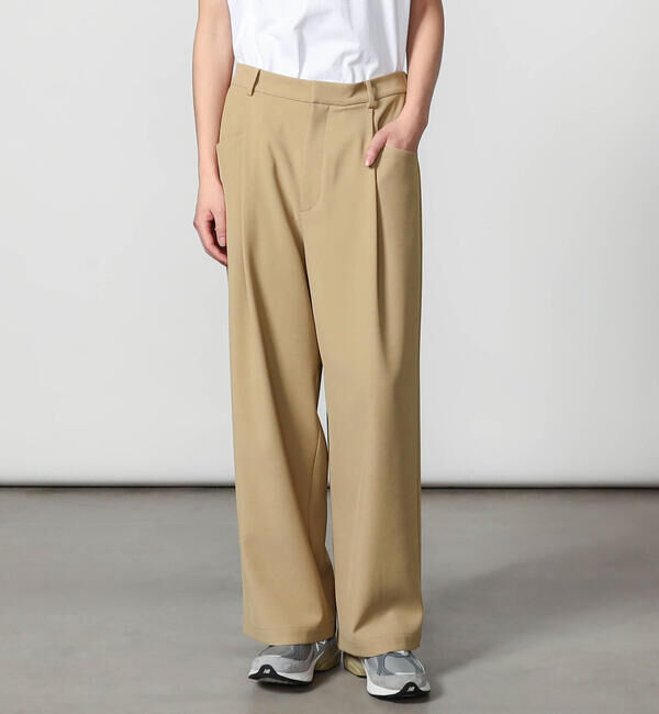 GYMPHLEX「Gymphlex | タック ワイドイージーパンツ MEN」|チノ|