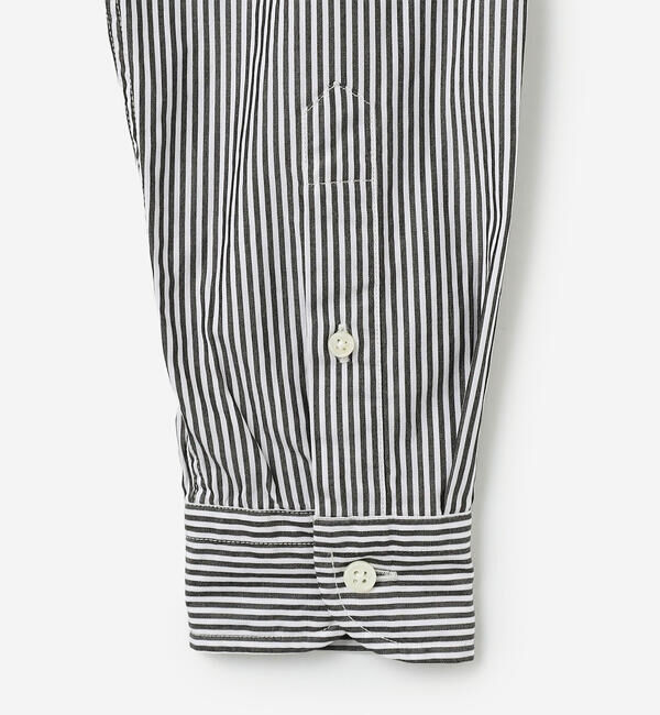 GYMPHLEX「Gymphlex | コットン 長袖ボタンダウンシャツ STRIPE WOMEN」|シャツ・ブラウス|