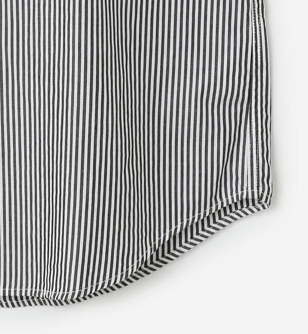 GYMPHLEX「Gymphlex | コットン 長袖ボタンダウンシャツ STRIPE WOMEN」|シャツ・ブラウス|