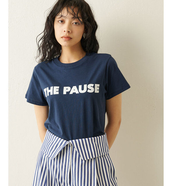 THE PAUSE「【THE PAUSE】THE PAUSE Tシャツ」|Tシャツ・カットソー|ネイビー