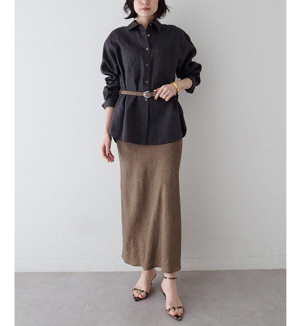  「ツイル顔料染めスカート」|スカート|
