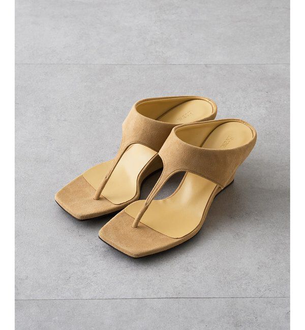 Hoaw.「【Hoaw.】ウェッジトングサンダル」|その他|