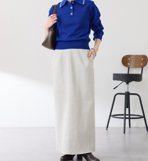  「シアーニットポロ」|ニット・セーター|