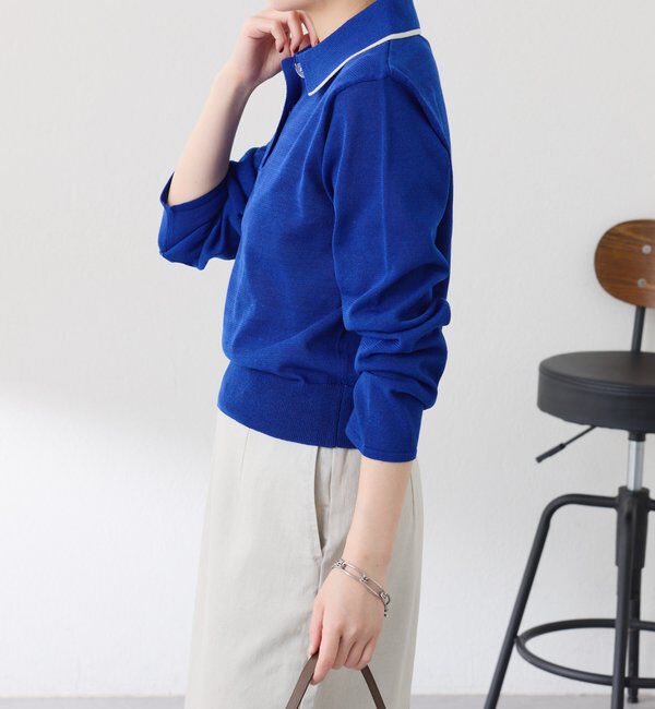  「シアーニットポロ」|ニット・セーター|