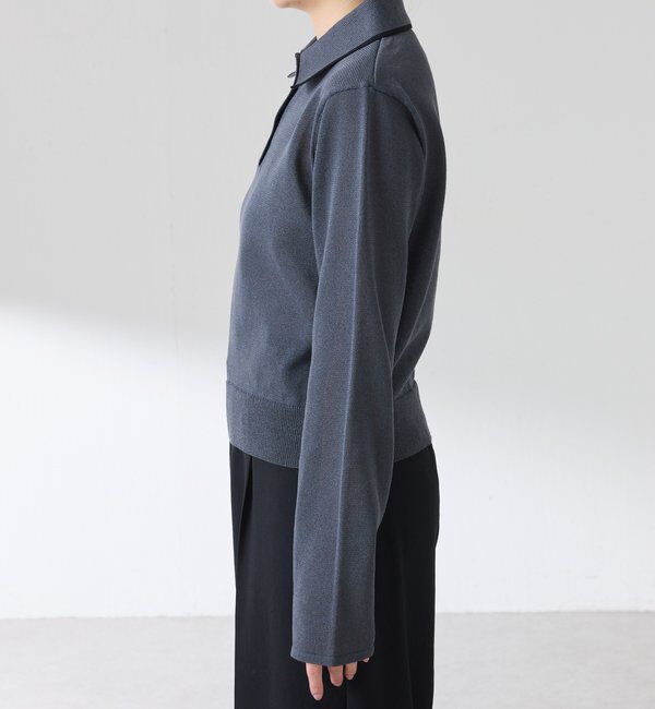  「シアーニットポロ」|ニット・セーター|