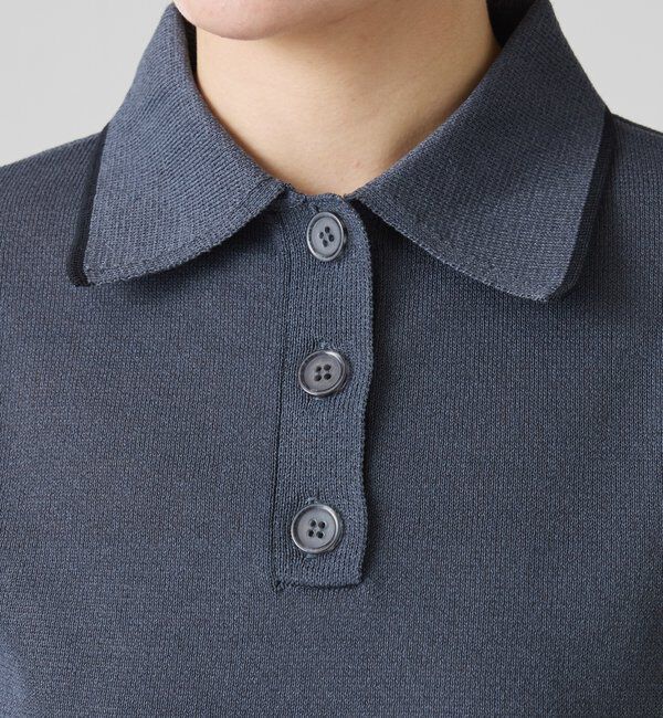  「シアーニットポロ」|ニット・セーター|