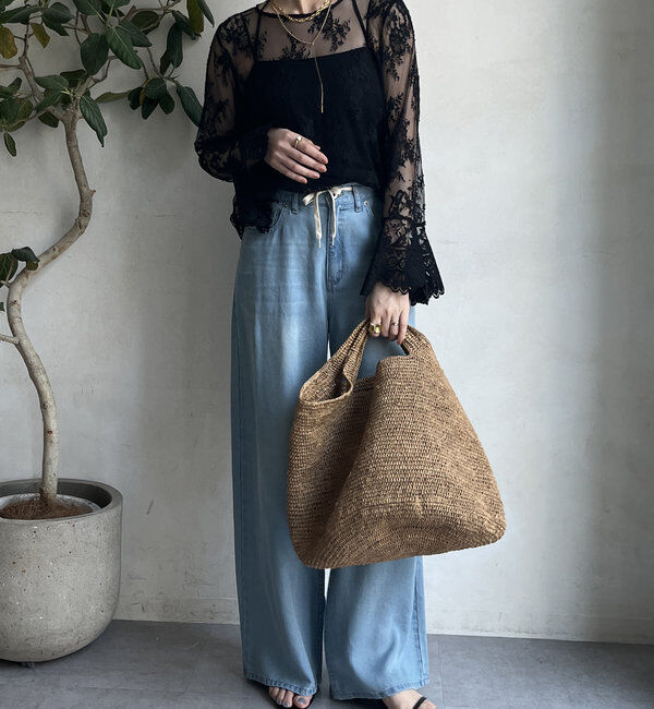  「レースフレアブラウス」|シャツ・ブラウス|