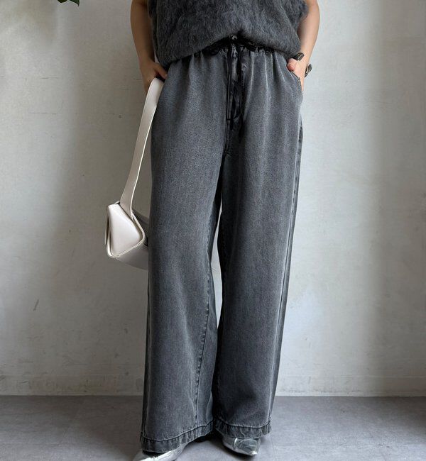  「リヨセルデニムワイドパンツ」|デニム|