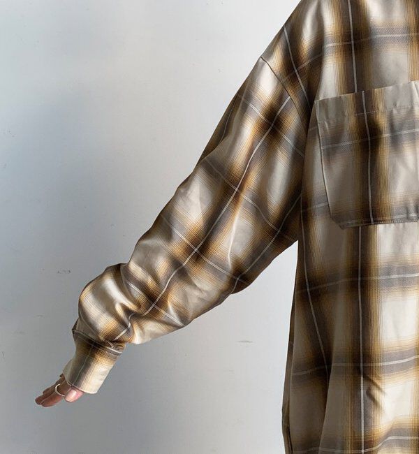  「オンブレチェックドロストシャツ」|シャツ・ブラウス|