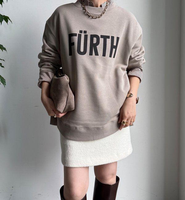  「【WEB限定】裏起毛ヘムラインロゴトップス」|Tシャツ・カットソー|