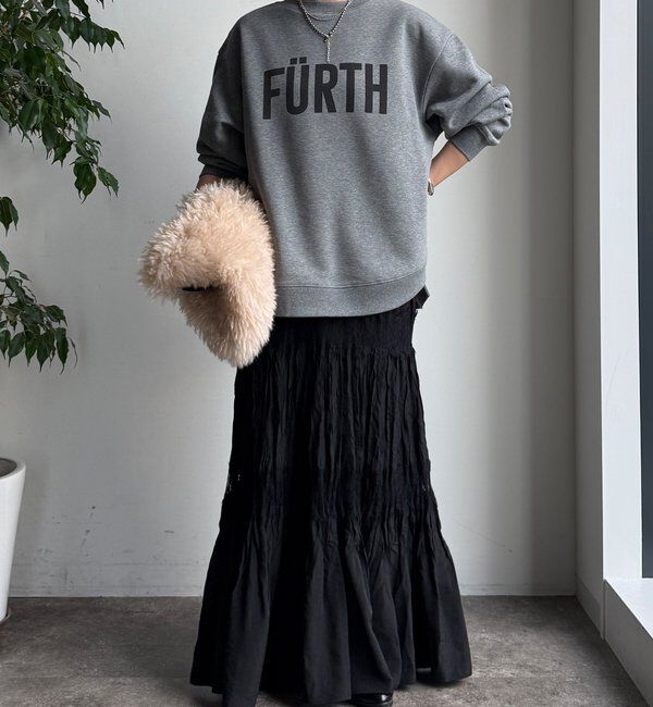  「【WEB限定】裏起毛ヘムラインロゴトップス」|Tシャツ・カットソー|