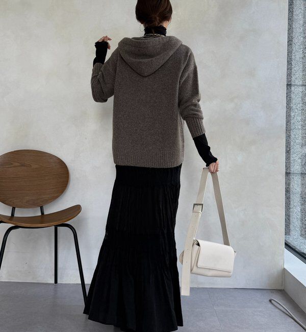  「ホイップヤーンジップフーディー」|カーディガン|