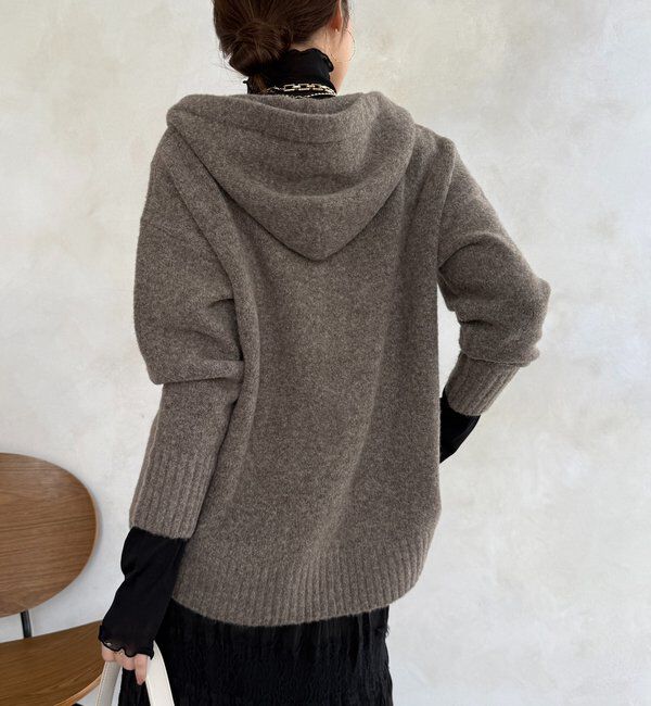  「ホイップヤーンジップフーディー」|カーディガン|