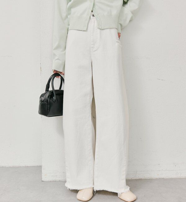  「クラッシュカーブパンツ」|デニム|