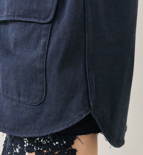  「裾レースツイルジャケット」|ブルゾン・スタジャン|