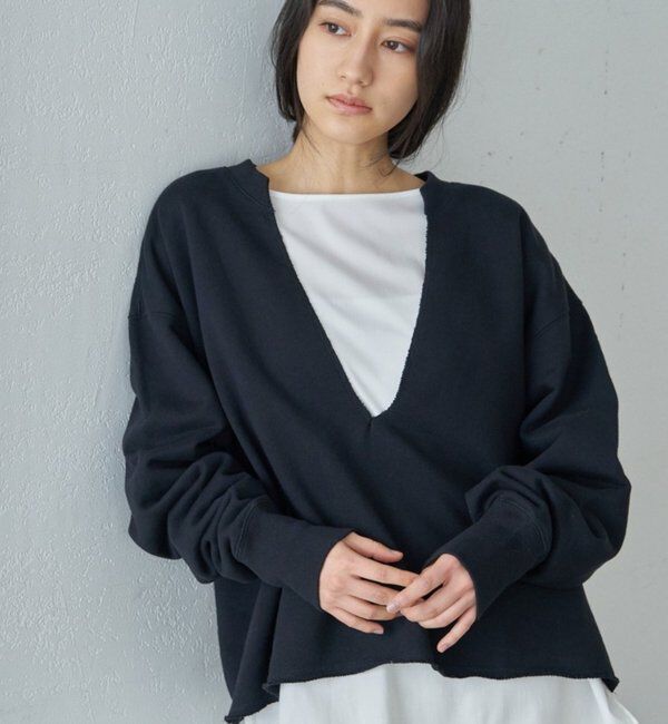  「【26SS予約】スキッパースウェット」|Tシャツ・カットソー|ブラック