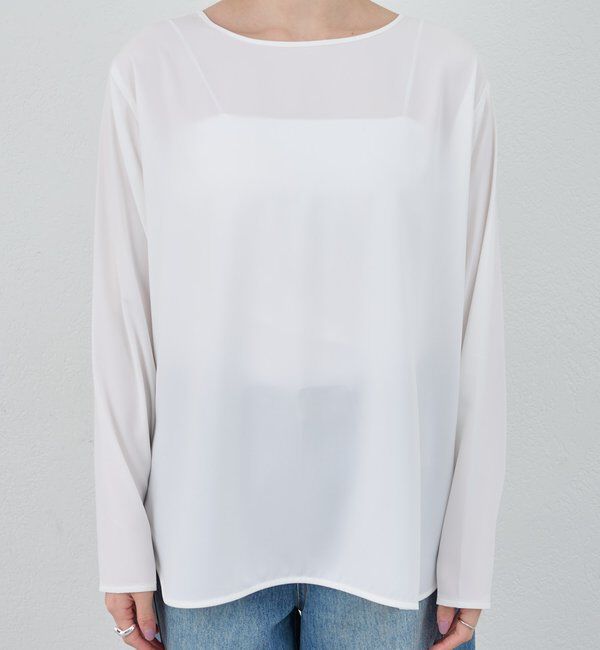  「サイドスリットブラウス」|シャツ・ブラウス|