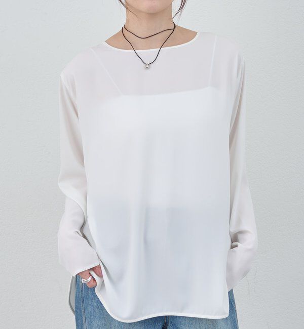  「サイドスリットブラウス」|シャツ・ブラウス|