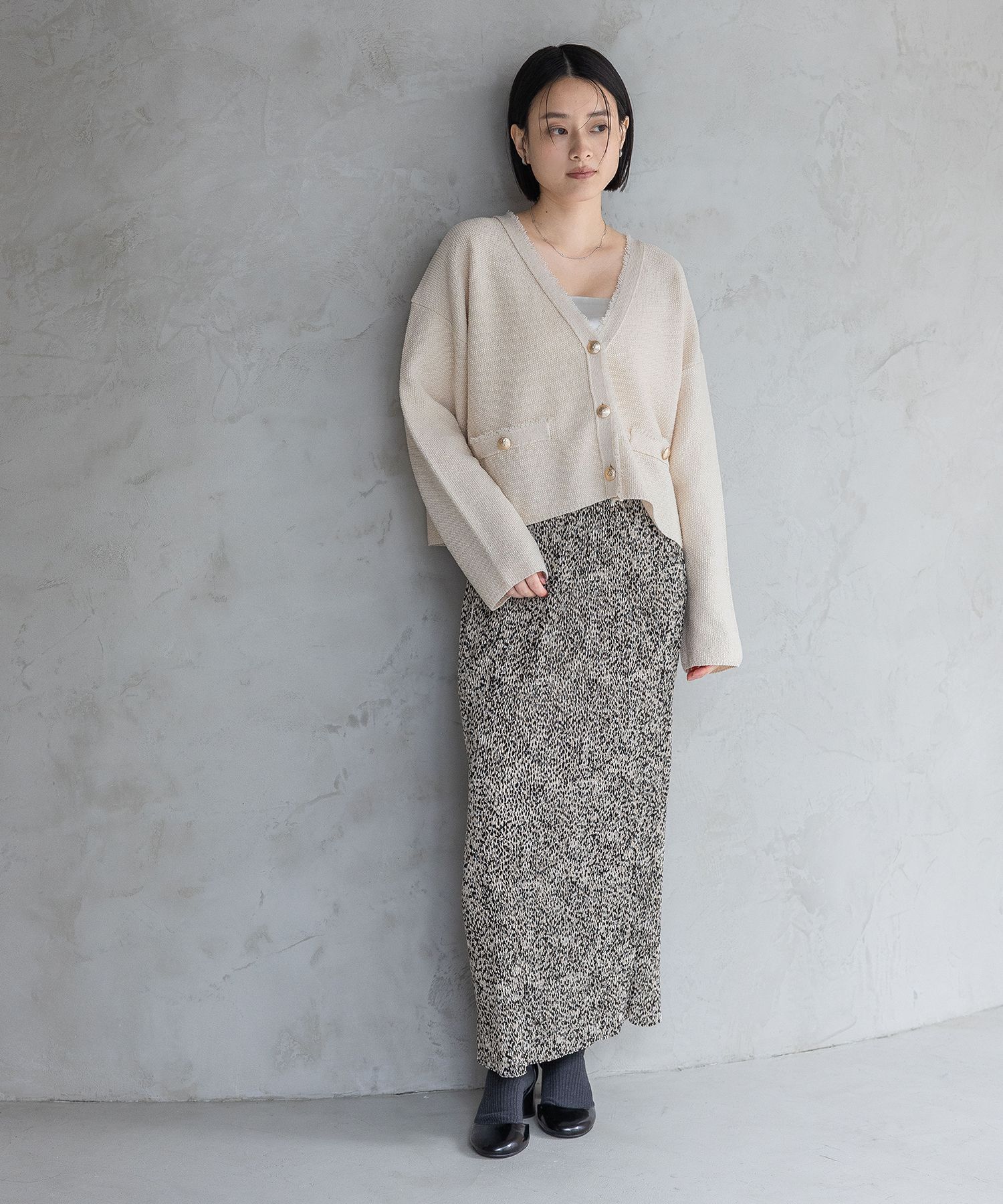 A part by 「ツイードVカーディガン」|ニット・セーター|