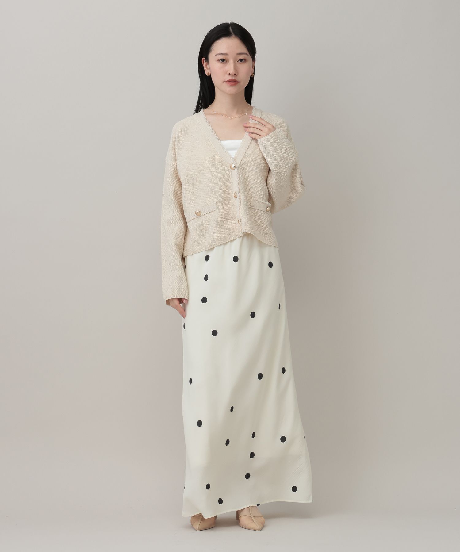 A part by 「ツイードVカーディガン」|ニット・セーター|