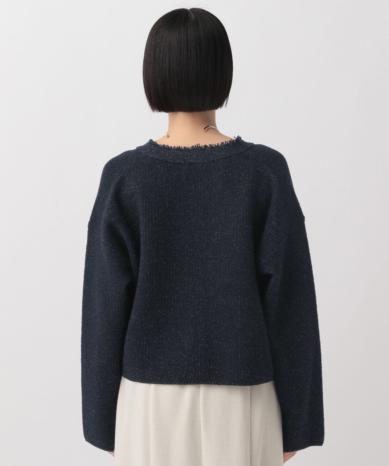 A part by 「ツイードVカーディガン」|ニット・セーター|