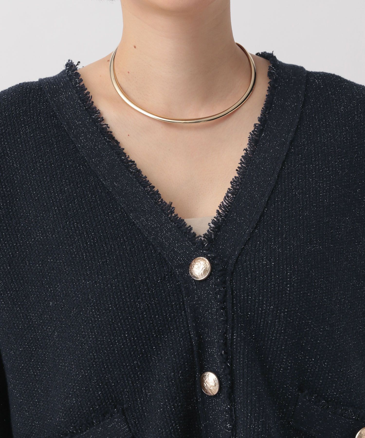 A part by 「ツイードVカーディガン」|ニット・セーター|