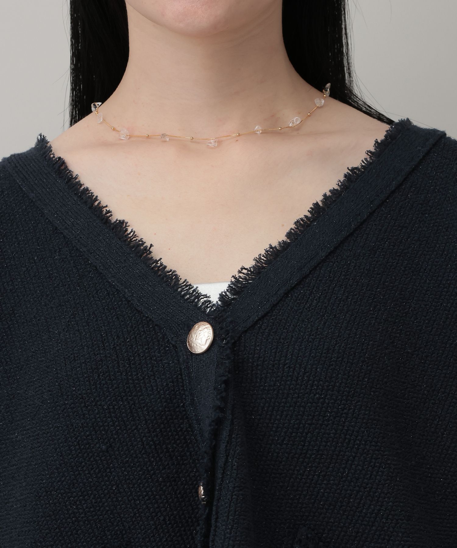 A part by 「ツイードVカーディガン」|ニット・セーター|