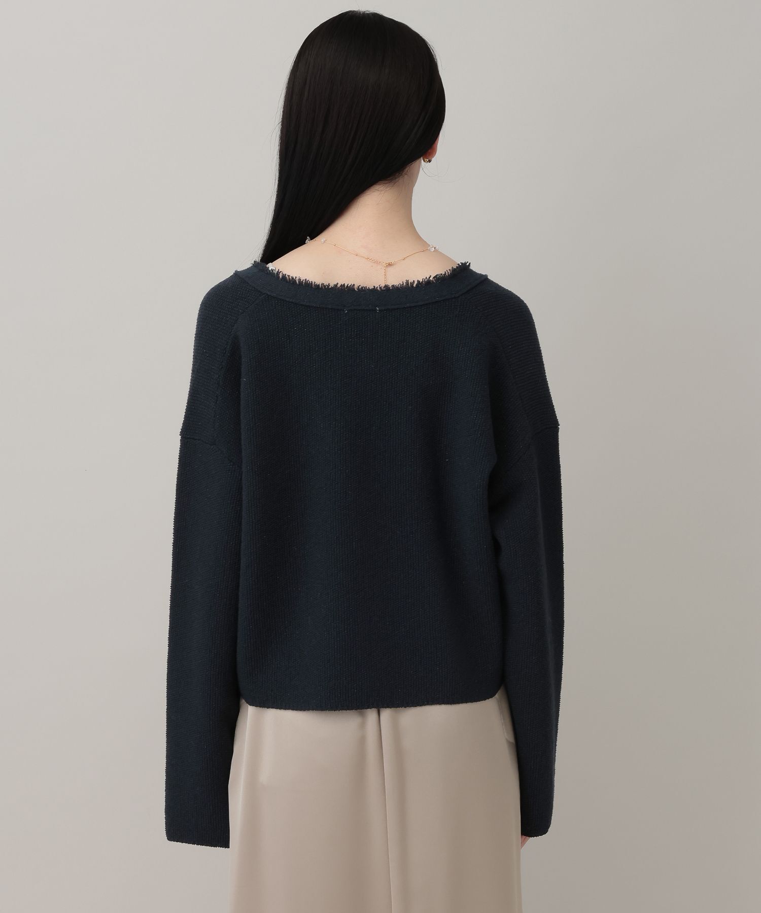 A part by 「ツイードVカーディガン」|ニット・セーター|