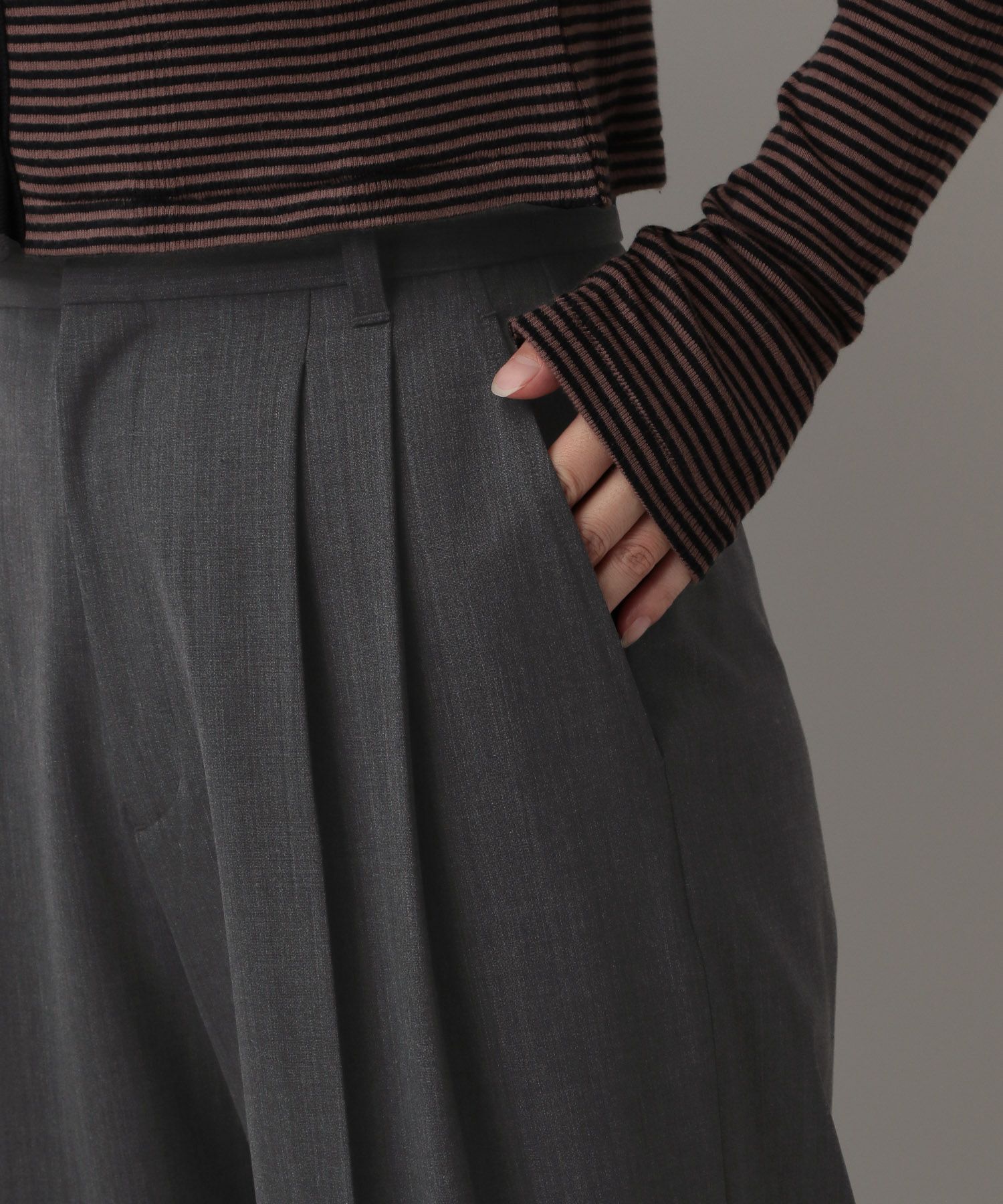 A part by 「【セットアップ対応】ハンサムストレートパンツ」|スラックス|