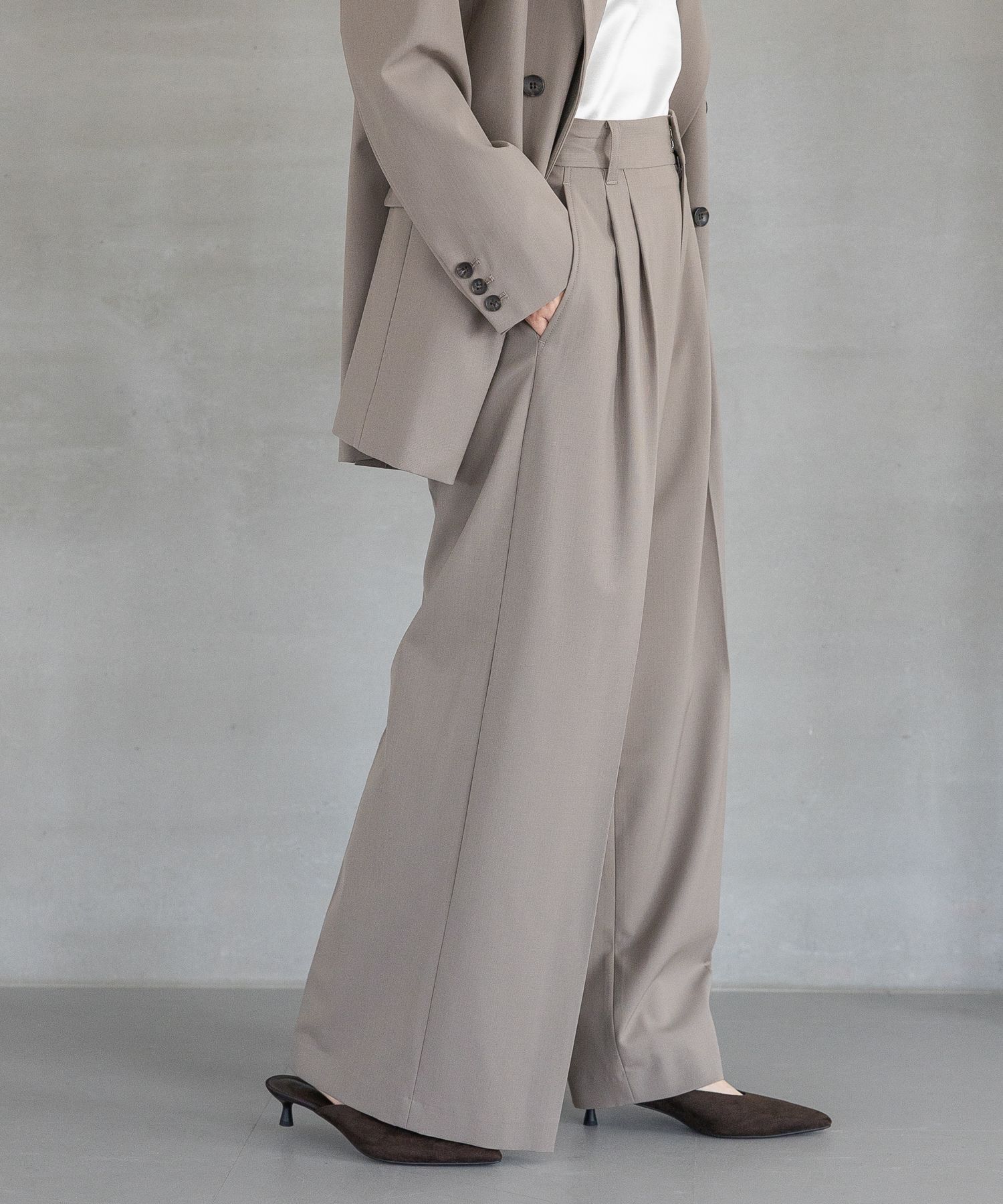 A part by 「【セットアップ対応】ハンサムストレートパンツ」|スラックス|