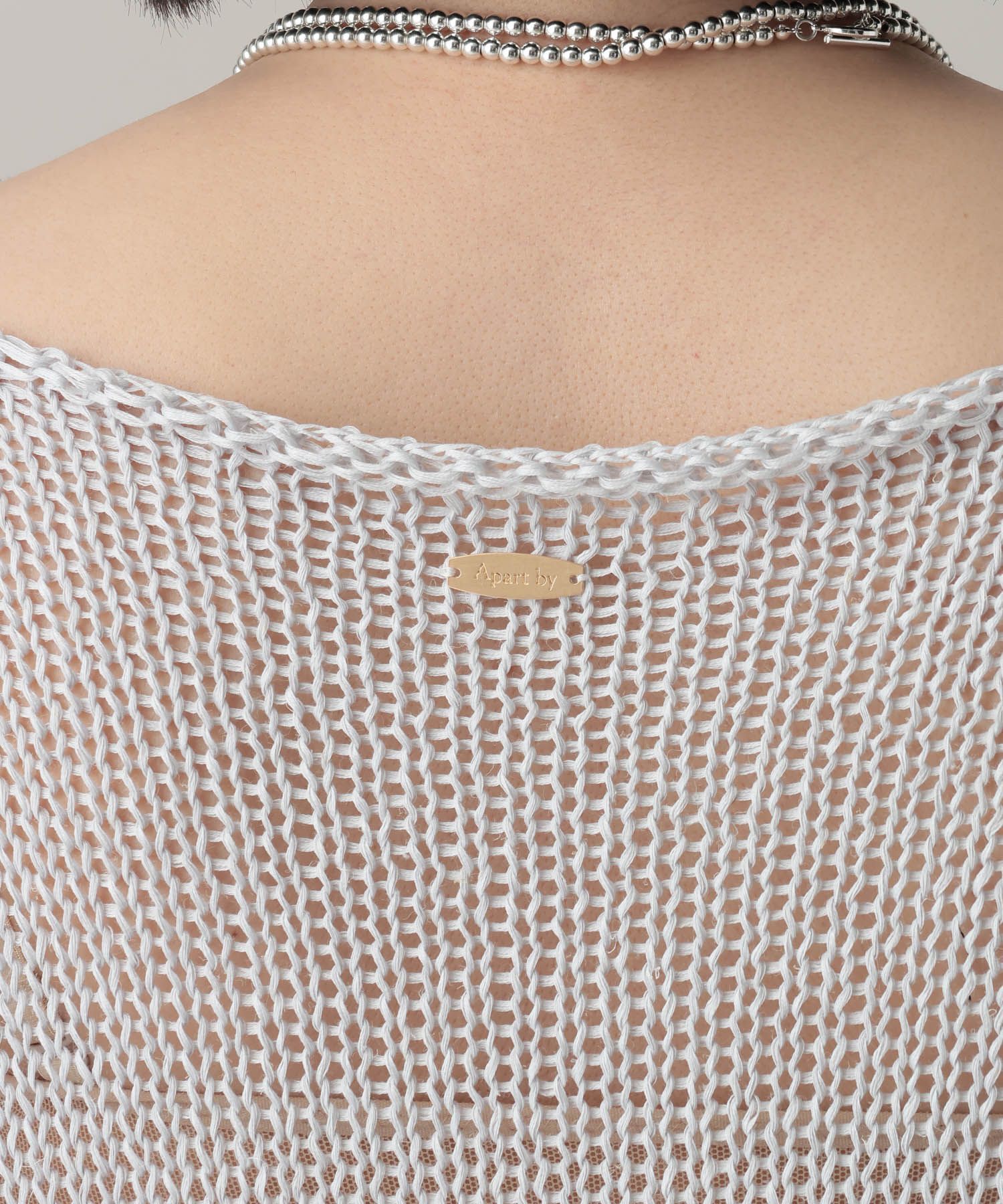 A part by 「リネンコンメッシュプルオーバー」|ニット・セーター|