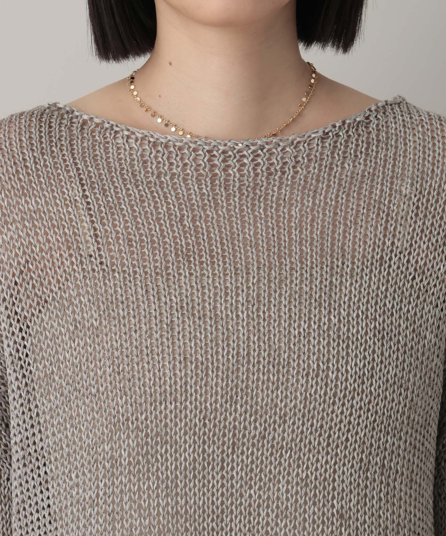 A part by 「リネンコンメッシュプルオーバー」|ニット・セーター|