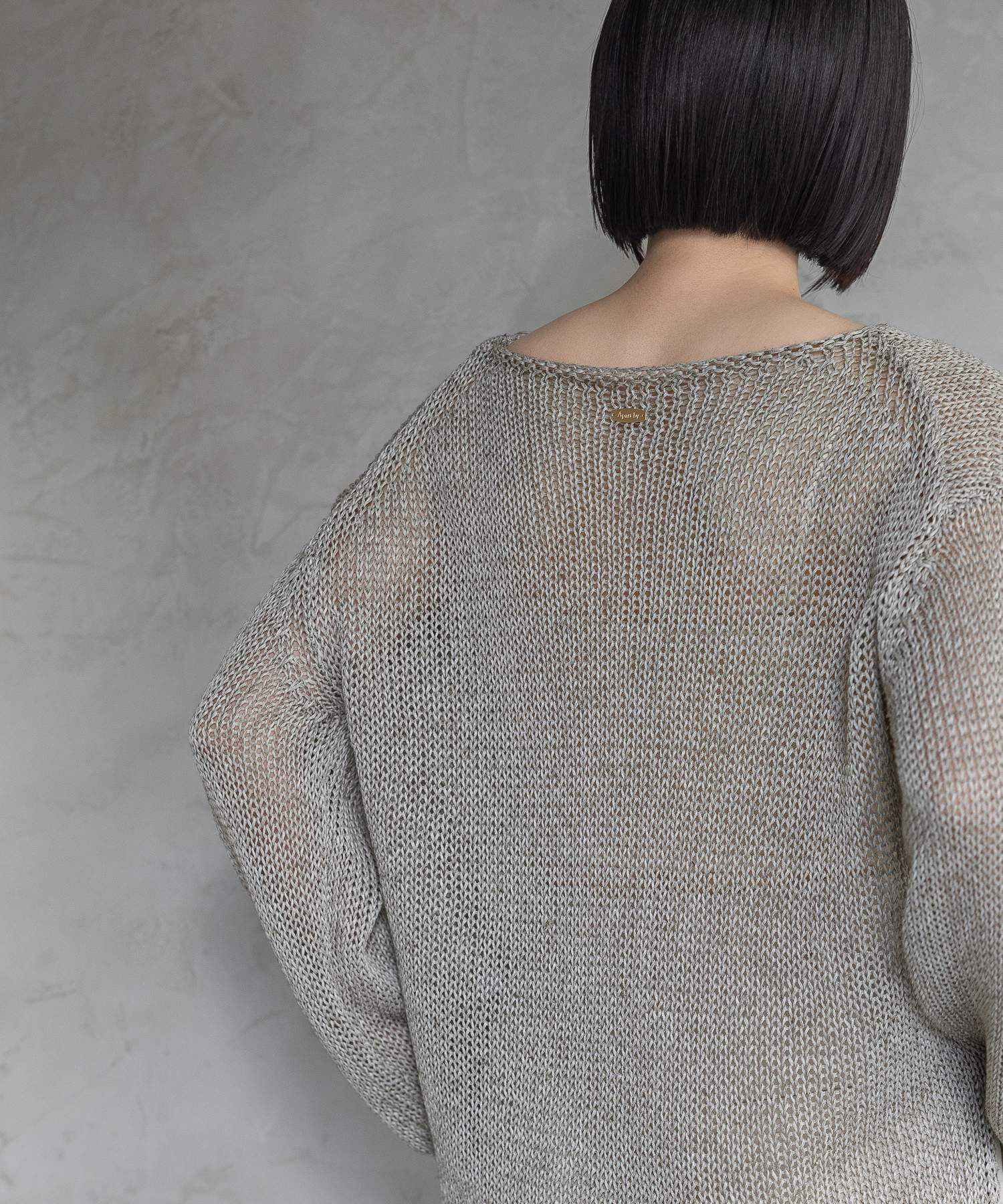 A part by 「リネンコンメッシュプルオーバー」|ニット・セーター|