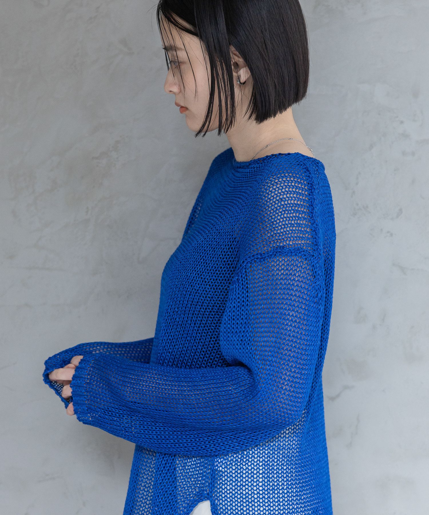 A part by 「リネンコンメッシュプルオーバー」|ニット・セーター|