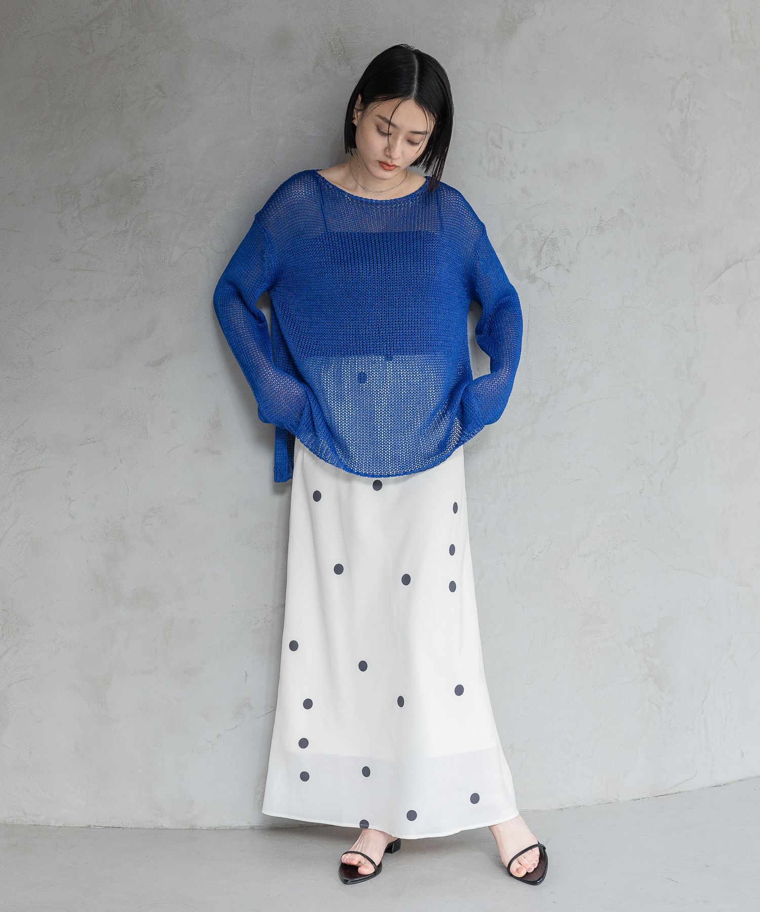 A part by 「リネンコンメッシュプルオーバー」|ニット・セーター|