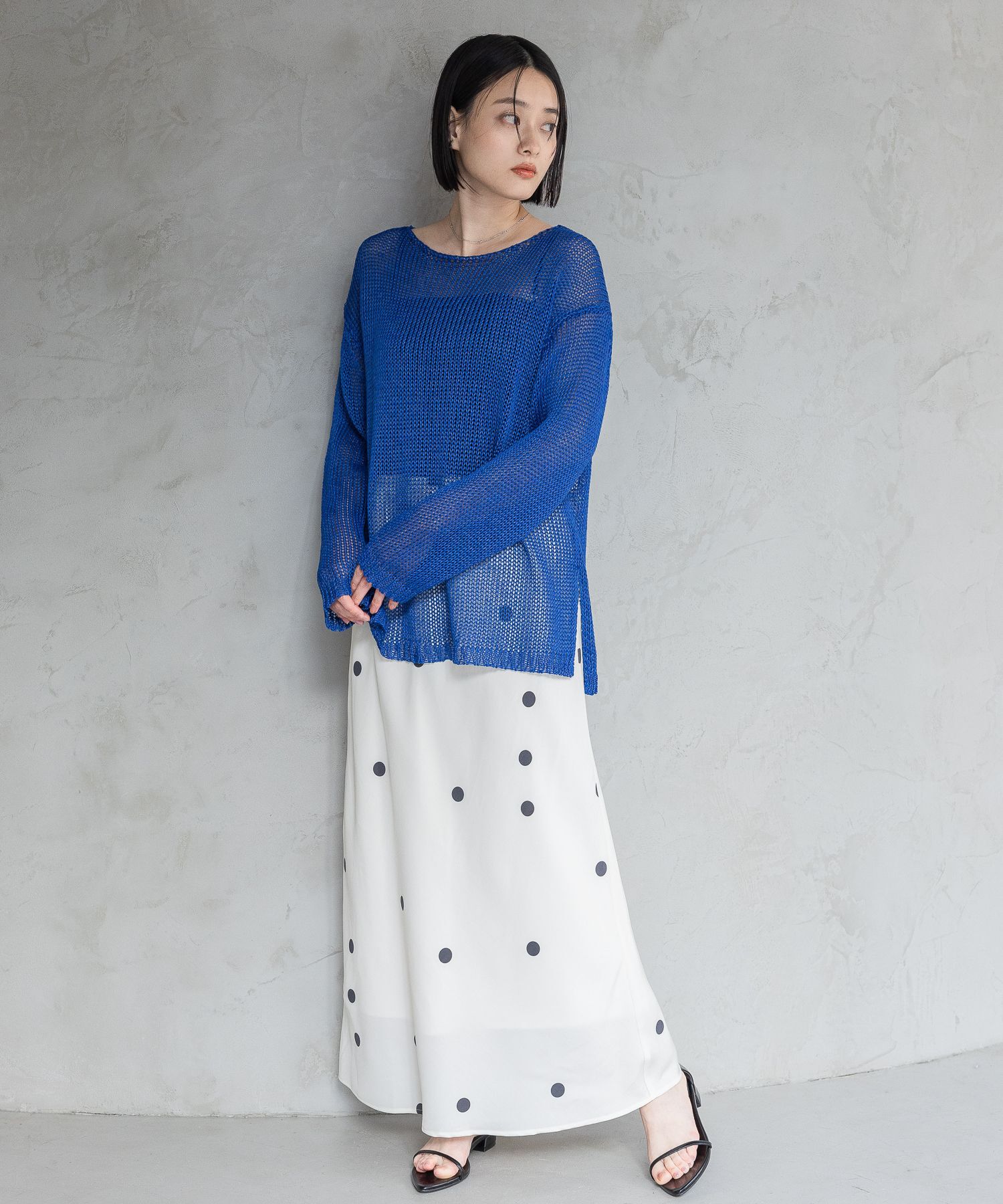 A part by 「リネンコンメッシュプルオーバー」|ニット・セーター|