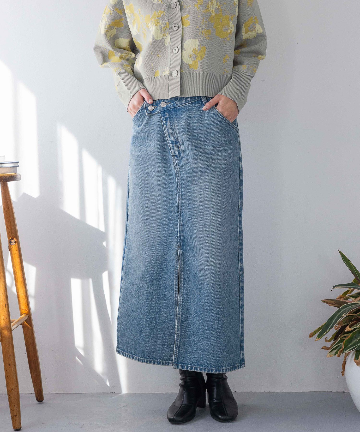 LOWRYS FARM「ＣＯＮＥ／アシメタイトスカート」|スカート|BLU5