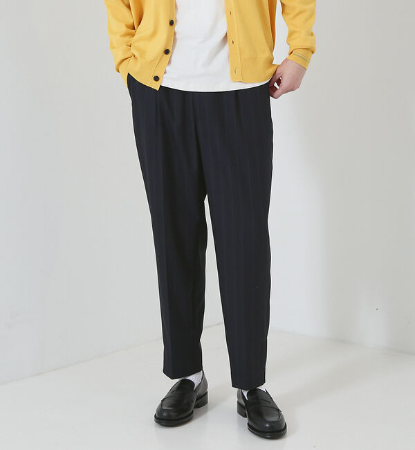 ABAHOUSE「【マルチストライプ】ワイド テーパードパンツ / スラックス」|スラックス|