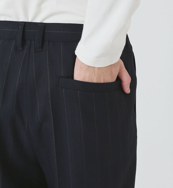 ABAHOUSE「【マルチストライプ】ワイド テーパードパンツ / スラックス」|スラックス|