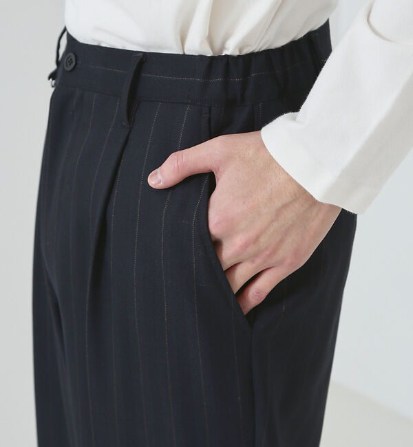 ABAHOUSE「【マルチストライプ】ワイド テーパードパンツ / スラックス」|スラックス|