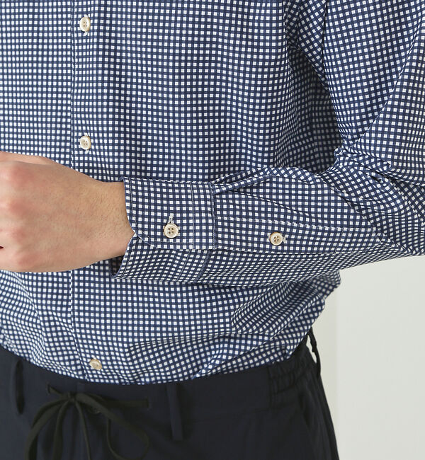 ABAHOUSE「【FLEX SHIRTS】ドライモーメント ギンガムチェックシャツ」|シャツ・ブラウス|