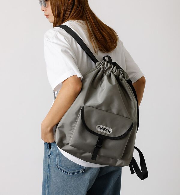 ABAHOUSE「【OUTDOOR PRODUCTS / アウトドアプロダクツ】Front Poc」|リュック|グレー