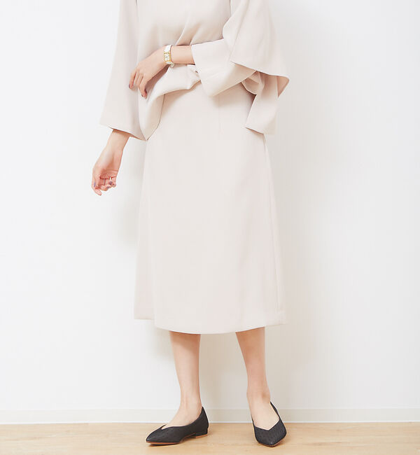 Rouge vif「【マザーニーズ】【オケージョン】ダブルクロスセミフレアスカート」|スカート|