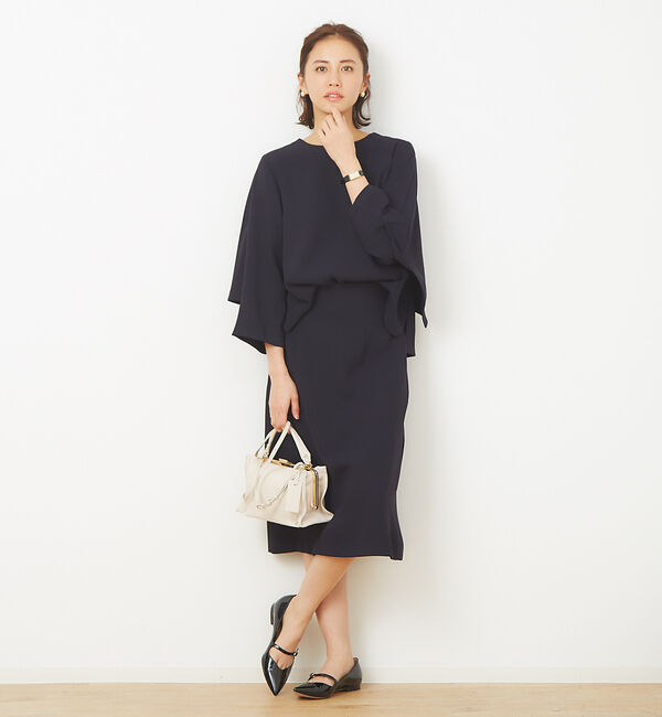 Rouge vif「【マザーニーズ】【オケージョン】ダブルクロスセミフレアスカート」|スカート|