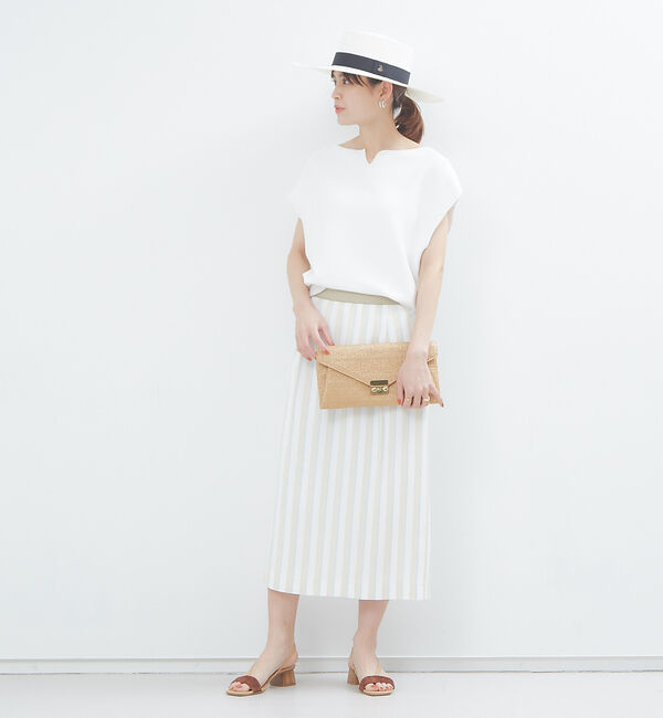 Rouge vif「RIOPELEストライプタイトスカート」|スカート|